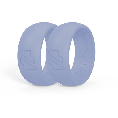 ZentheniX® Mens ActiveWear Silicone Ring - Blue Duo Pack