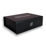 Black white grey trio silicone ring gift box front